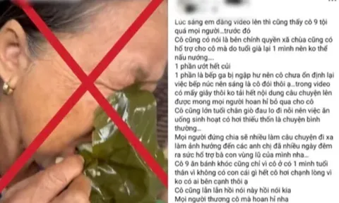 Sự thật clip cụ bà "mấy ngày không có gì ăn" lan truyền chóng mặt trên mạng