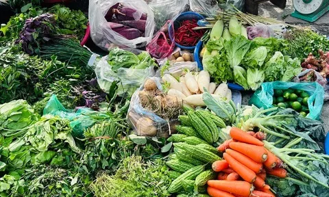 Giá rau xanh tăng "phi mã", bà nội trợ dè xẻn từng mớ rau, quả cà chua
