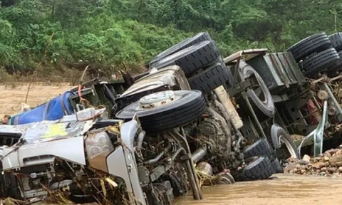 Tìm thấy "vật bất ly thân" của tài xế xe đầu kéo mất tích ở Quảng Trị