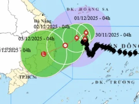 Bão số 15 giật cấp 11, "đi bộ" trên Biển Đông