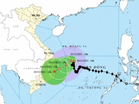 Vì sao bão số 15 gần như đứng im trên Biển Đông